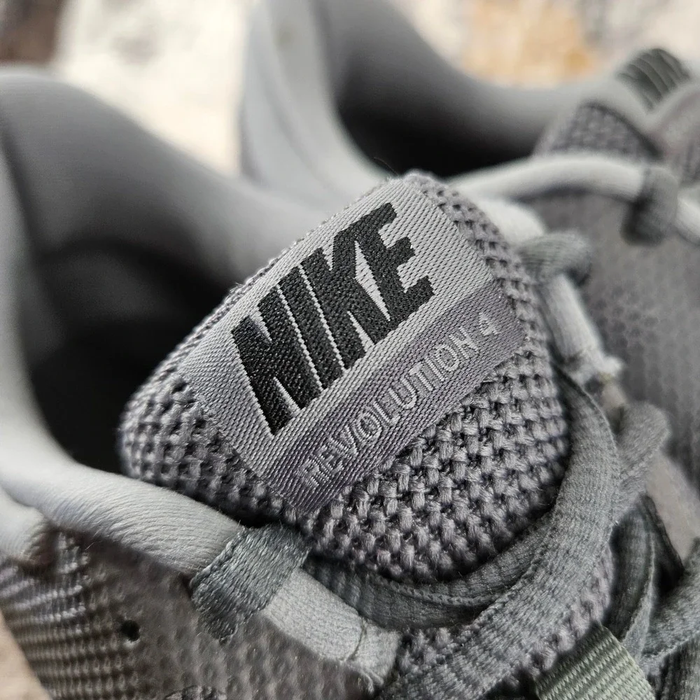 Nike Revolution 4 Running Shoes Mens 12 Grey‎ Black White 908988-010 Sneakers